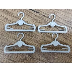 Vintage Barbie Doll Clothes Hangers Set of 4 Gray Z16